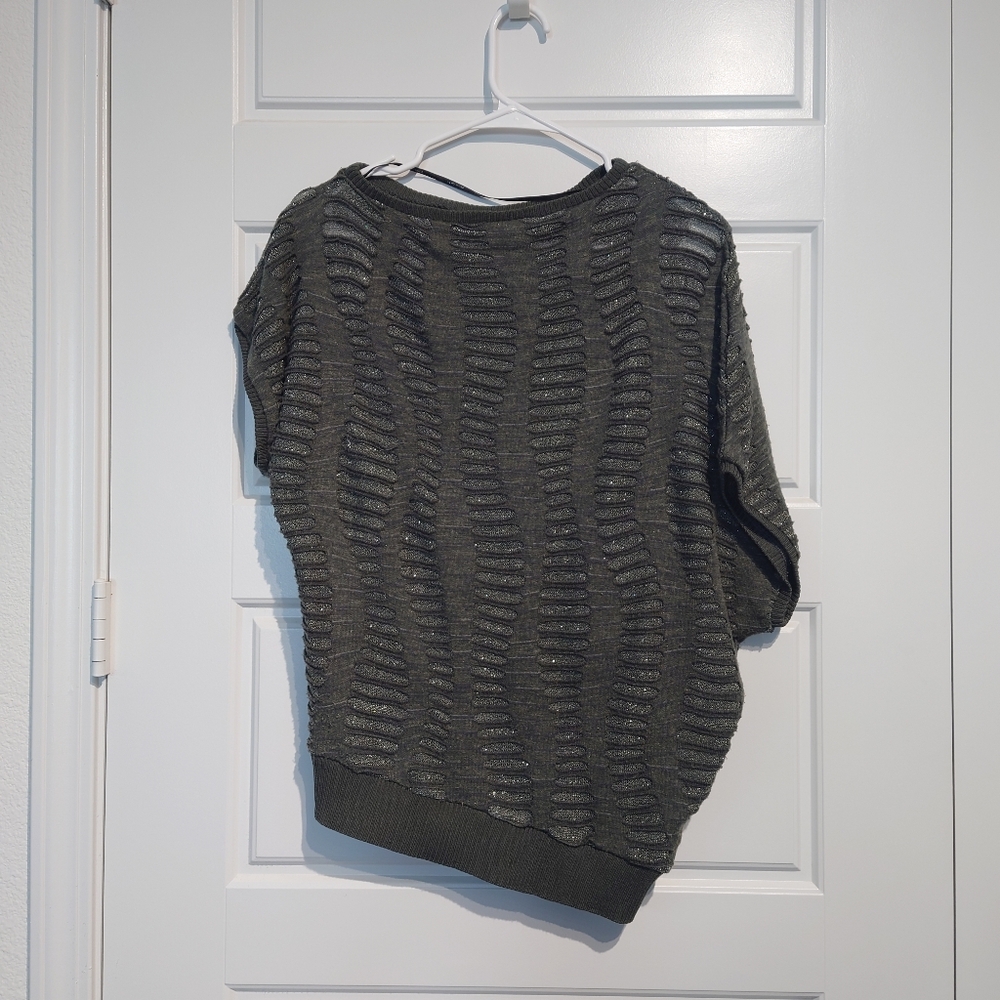 Stylish Olive Green Knit Sweater